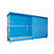 Stellingcontainer Bauer type CEN 59-2 IBC, 2 etages, schuifdeur, 2000 l, tot 8 IBC's, B 6245 x D 1550 x H 3465 mm, lichtblauw RAL 5012